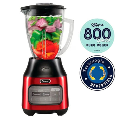 Licuadora Oster con Motor Reversible Vaso de Vidrio