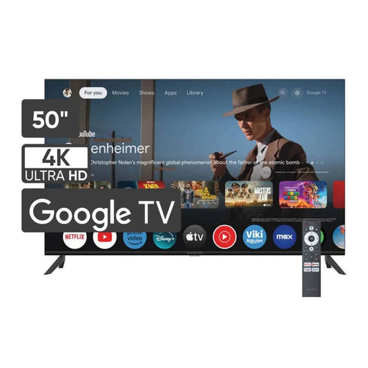 Televisor 4K ULTRA HD BLACKLINE de 50" con Google TV