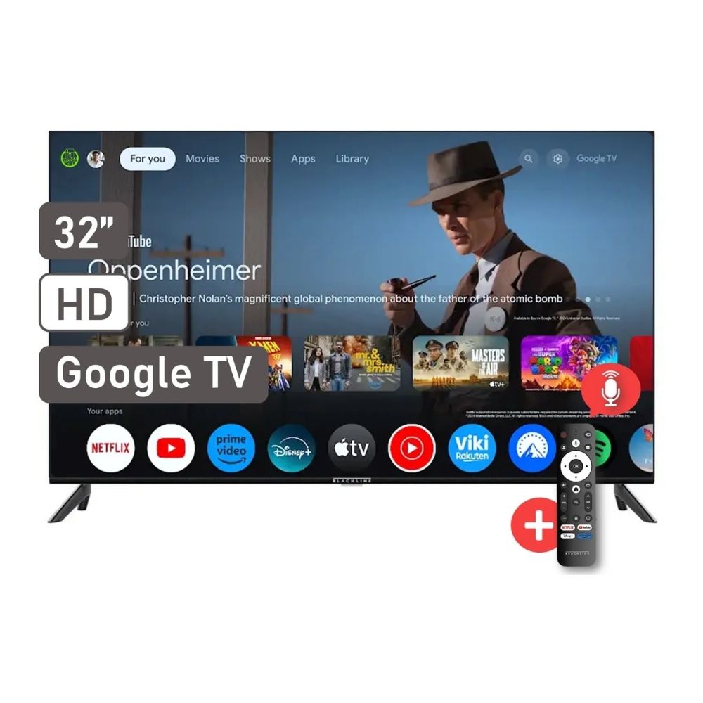 Televisor de 32 pulgadas BLACKLINE HD GOOGLE TV