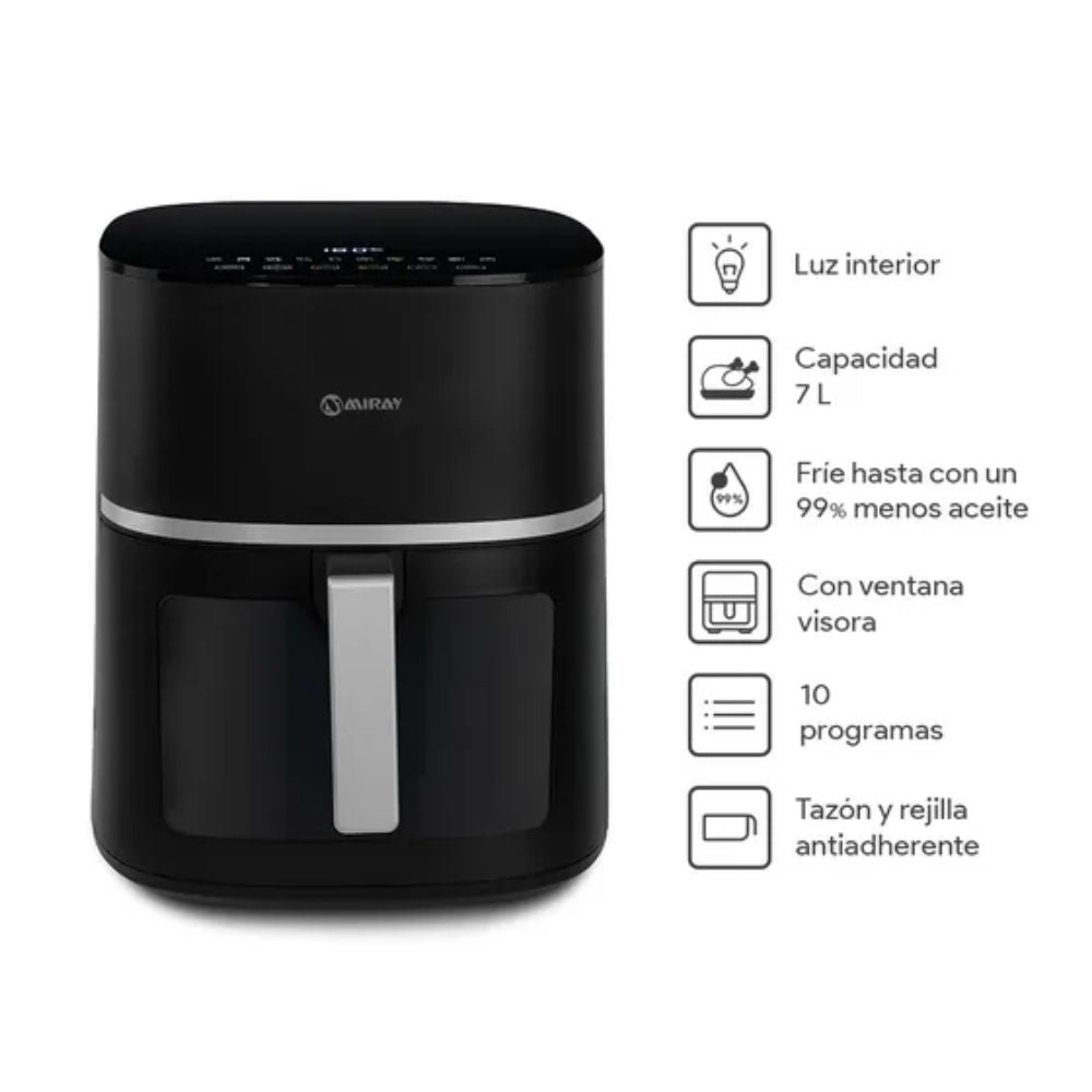 Olla Freidora Miray de 7 litros Panel Digital