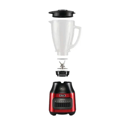 Licuadora Oster con vaso de 1.5L con 6 velocidades Rojo