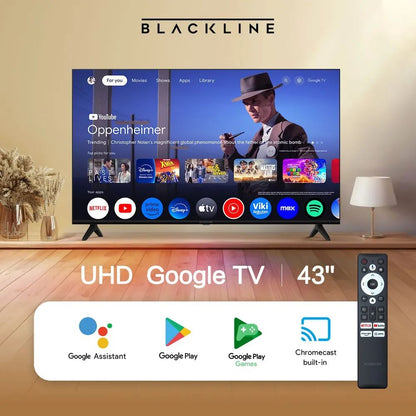 Televisor FHD BLACKLINE de 43" con Google TV