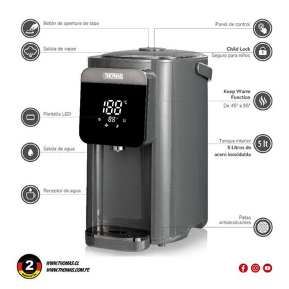 Termo Hervidor Thomas de 5 Litros