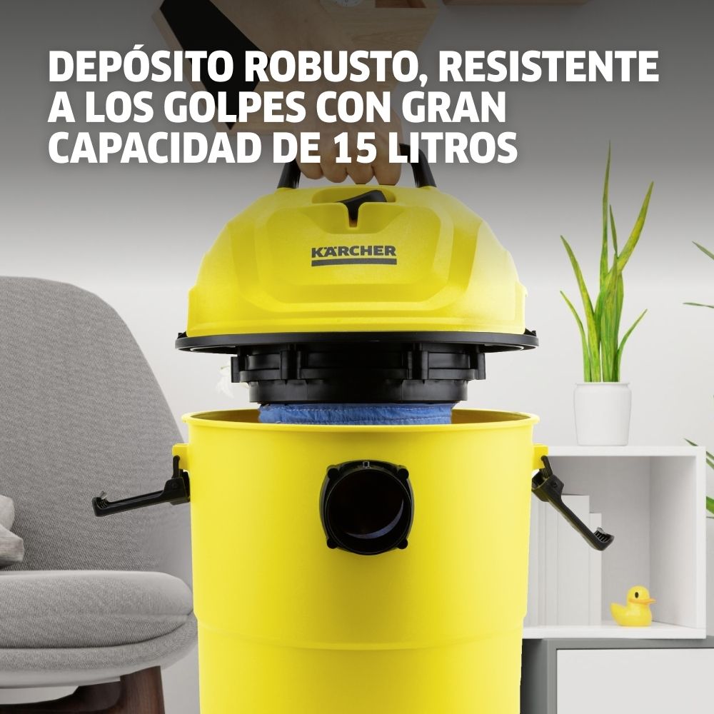 Aspiradora de polvo y agua Karcher 1000W 10L