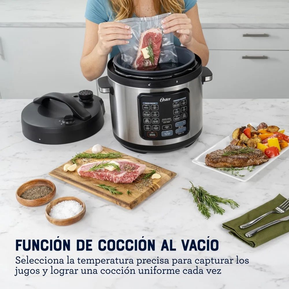 Olla Multifuncional Oster Turbo de 5.7 L DiamondForce