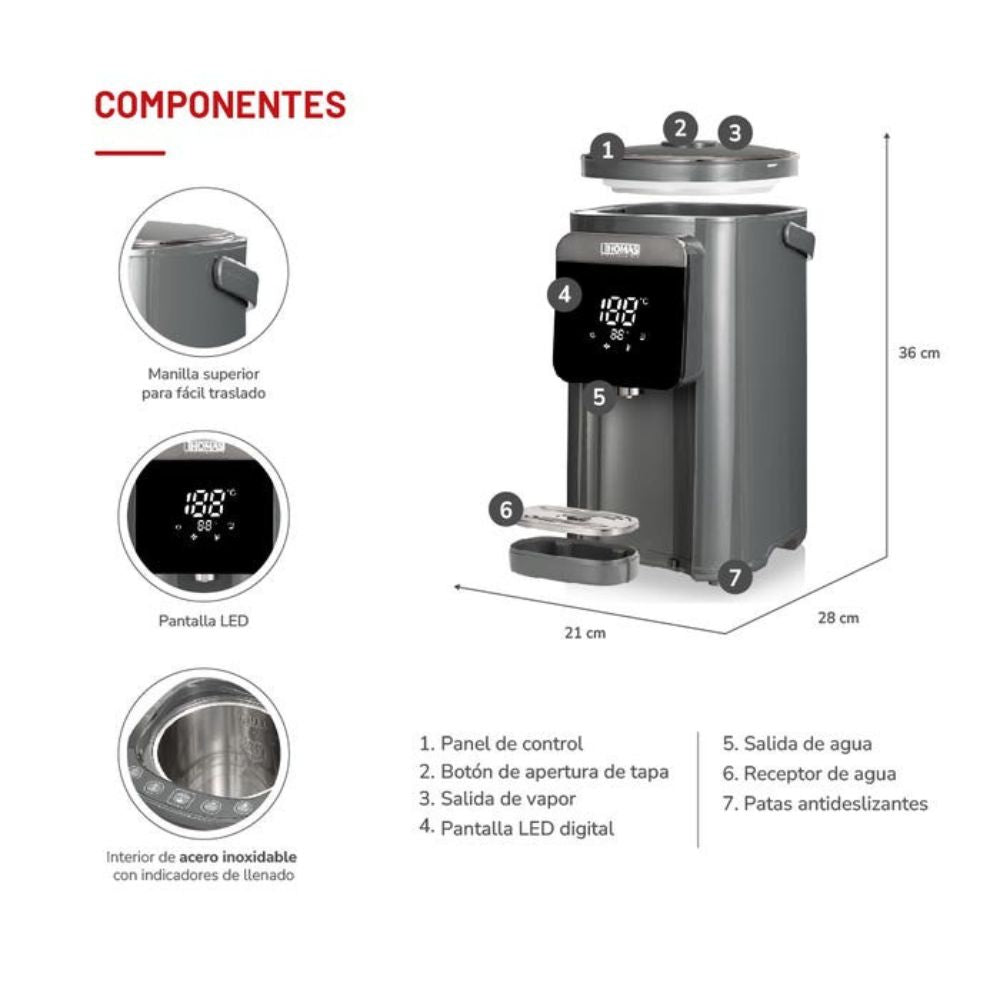 Termo Hervidor Thomas de 5 Litros