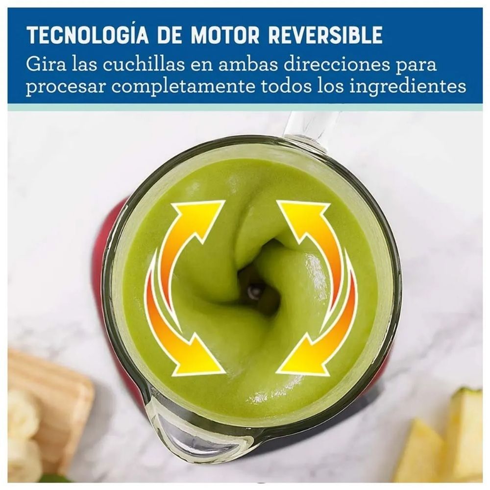 Licuadora Oster con Motor Reversible Vaso de Vidrio