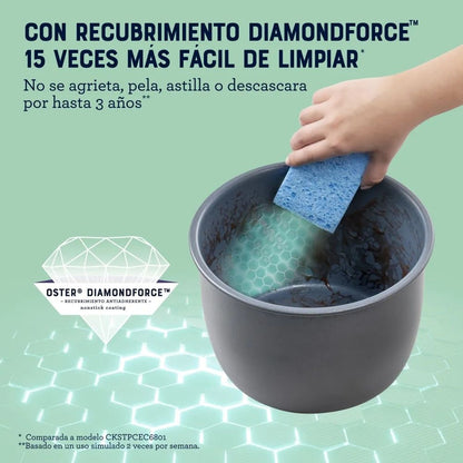 Olla Multifuncional Oster Turbo de 5.7 L DiamondForce