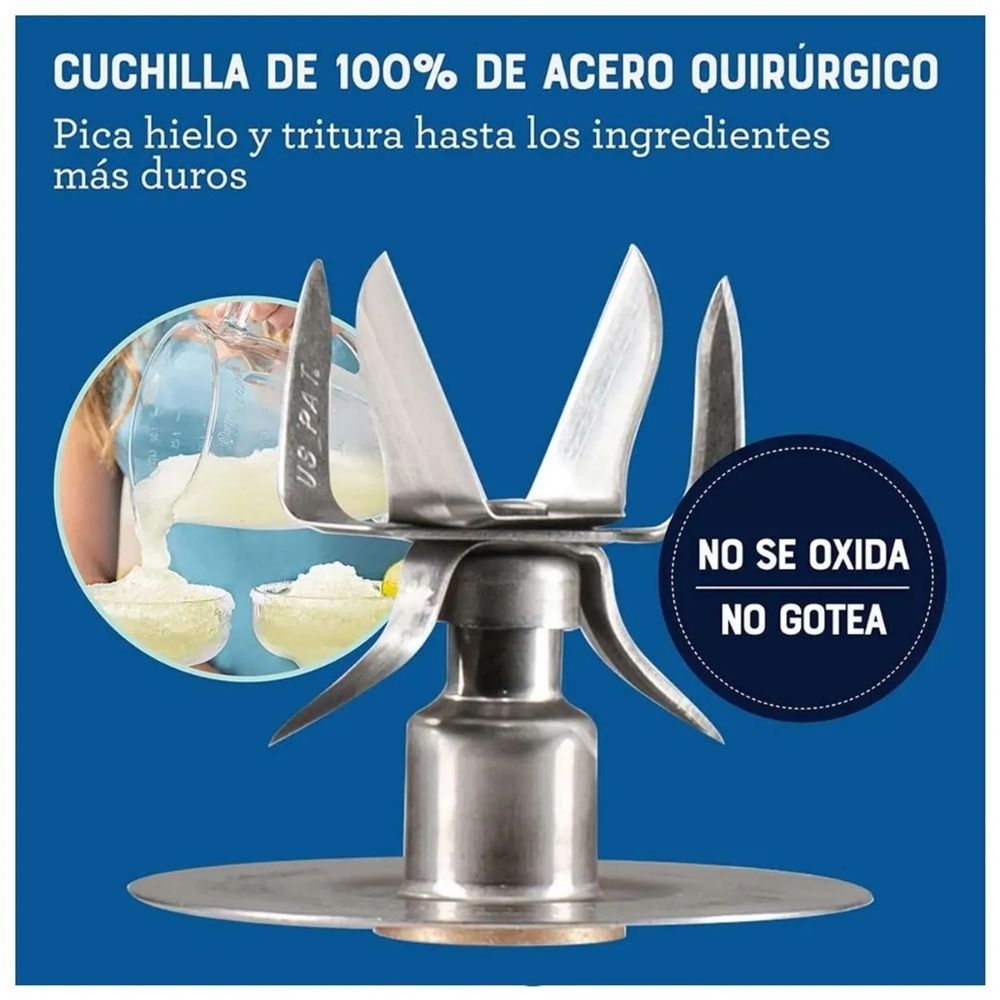 Licuadora Oster con Motor Reversible Vaso de Vidrio