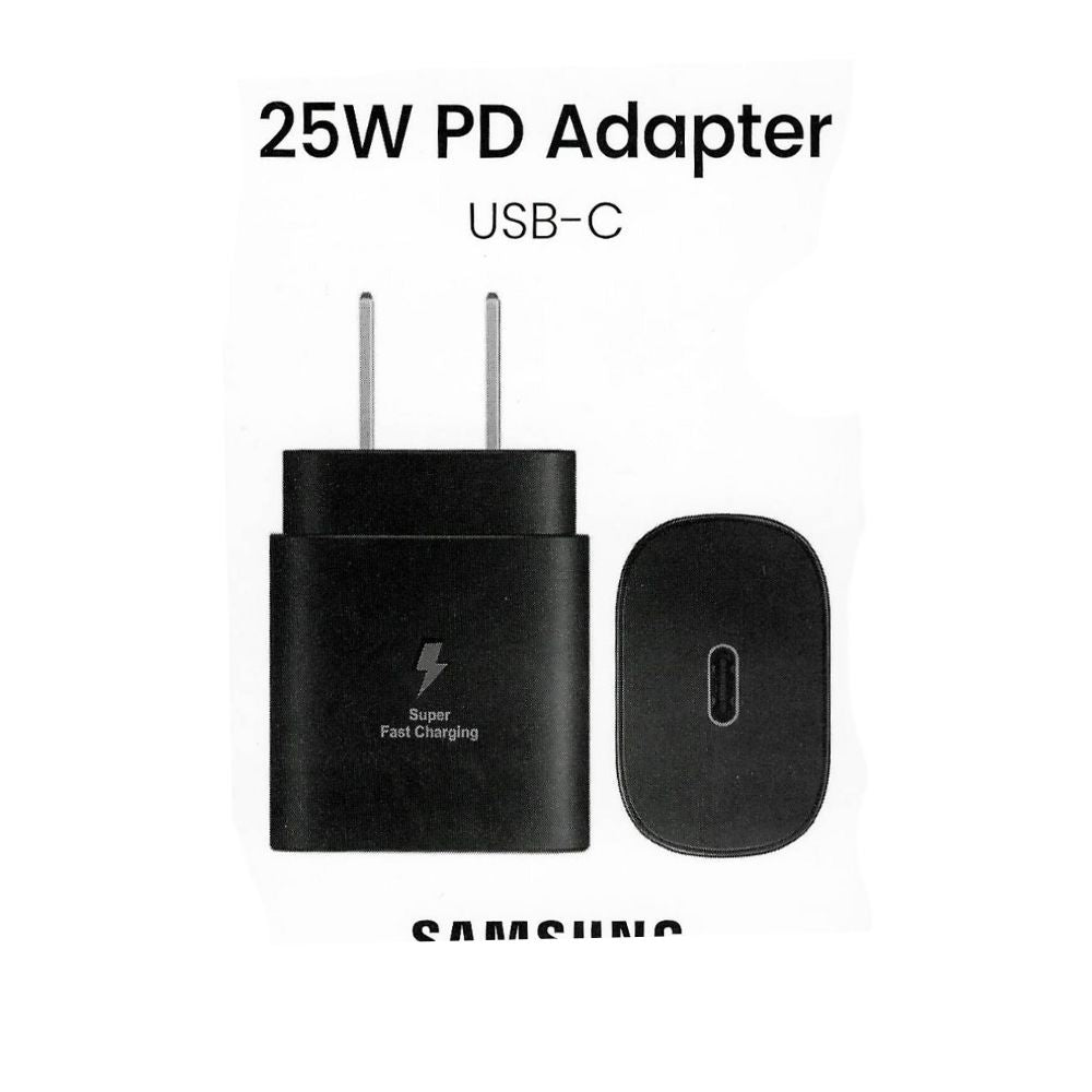 Cargador Tipo Samsung 25W USB-C Genérico | Carga Rápida PD