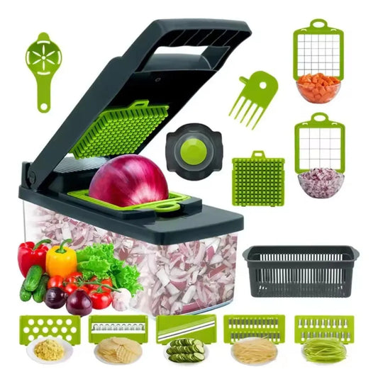 Cortador Picador De Alimentos Rallador Manual Fruta Verduras