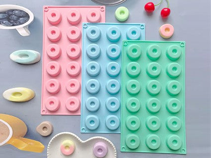Molde de Silicona para Mini Donas – 18 porciones
