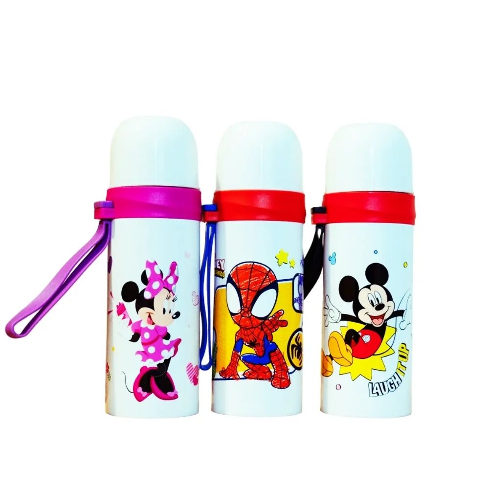 Termo Infantil 350 ml Minnie, Spiderman y Mickey