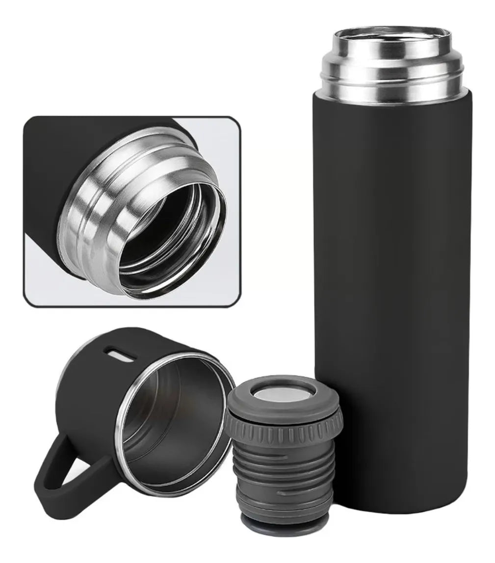 Termo De Acero Inoxidable Set De 3 Tazas