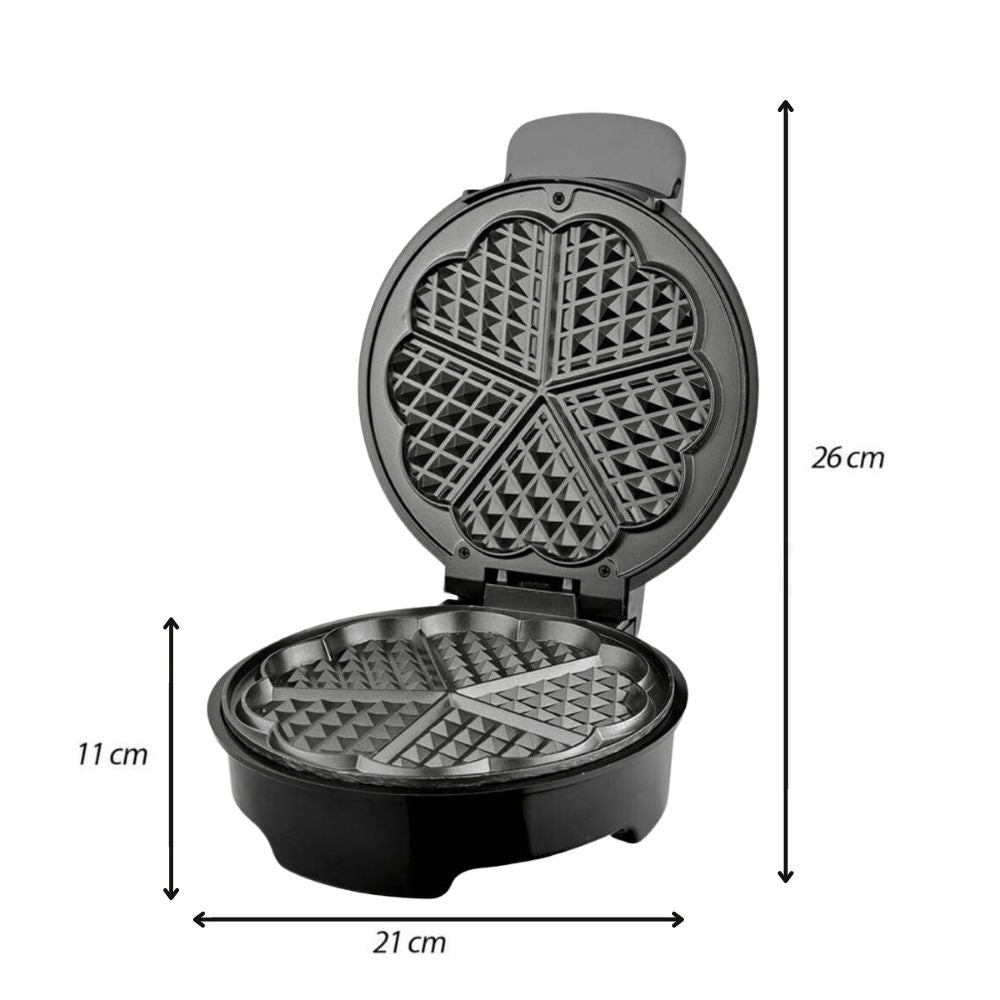 Waflera Blackline WF-906 | Waffles en Forma de Corazón