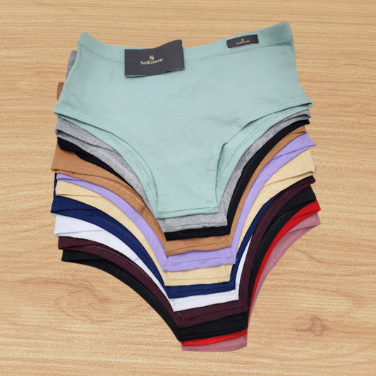 Pack de Cacheteros de Algodón para Dama 12 unidades