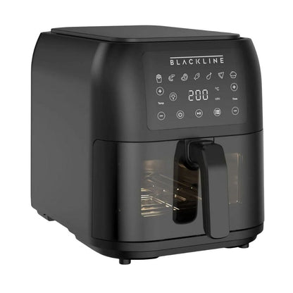 Freidora de Aire BLACKLINE de 8L Digital con Ventana