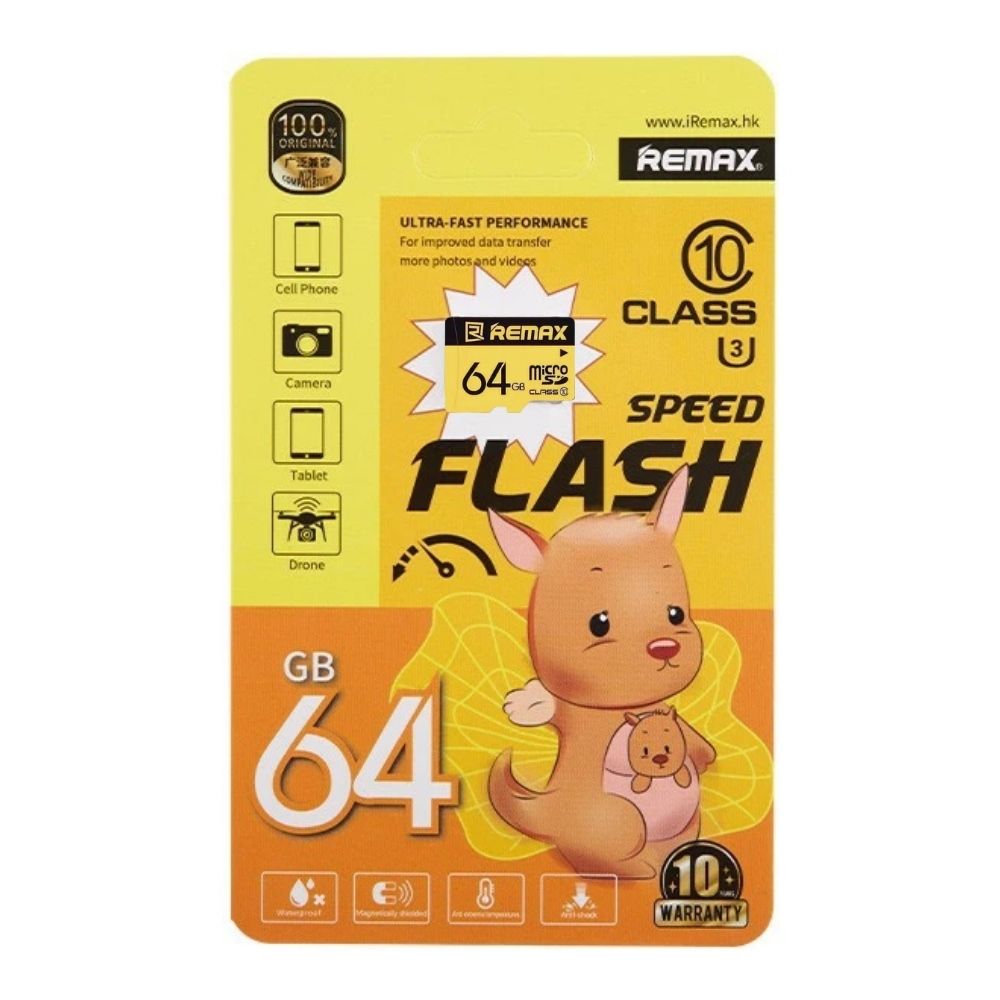Memoria MicroSD Remax 64 GB | Clase 10 U3