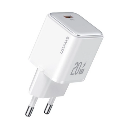 Kit Cargador Rápido 20W USB-C USAMS Serie YX con Cable Incluido